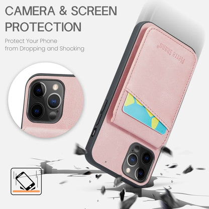 Fierre Shann Crazy Horse Card Holder Back Cover PU Phone Case, For iPhone 12 Pro Max, For iPhone SE 2022 / 2020 / 7 / 8