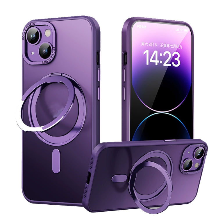 360 Rotating MagSafe Magnetic Skin Feel Phone Case, For iPhone 14 Pro Max, For iPhone 14 Pro, For iPhone 14 Plus, For iPhone 14