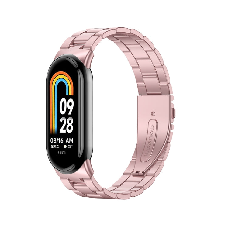 Milanese Three-bead Metal Watch Band, For Xiaomi Mi Band 8