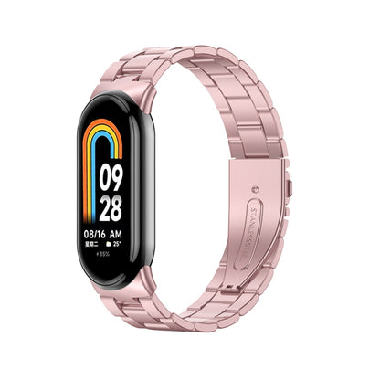 Milanese Three-bead Metal Watch Band, For Xiaomi Mi Band 8