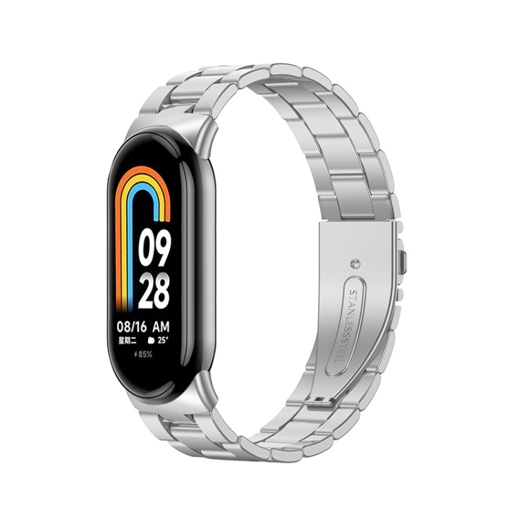 Milanese Three-bead Metal Watch Band, For Xiaomi Mi Band 8
