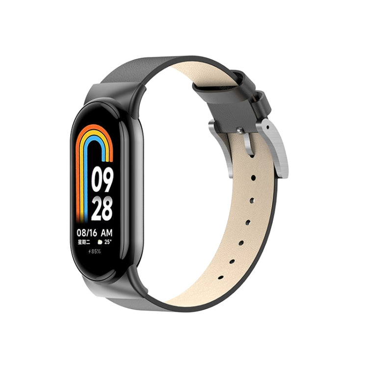 Leather Replacement Watch Band, For Xiaomi Mi Band 8