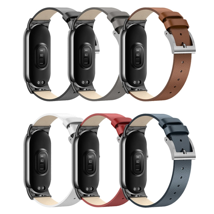 Leather Replacement Watch Band, For Xiaomi Mi Band 8
