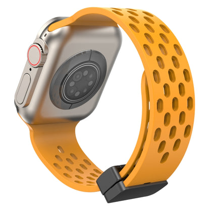 Magnetic Clasp Silicone Watch Band, For Apple Watch Series 8&7 41mm, For Apple Watch Series 8&7 45mm