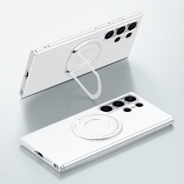 Matte Magsafe Magnetic Phone Case with Trolley Holder, For Samsung Galaxy S23 5G, For Samsung Galaxy S23 Ultra 5G