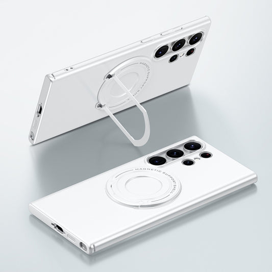 Matte Magsafe Magnetic Phone Case with Trolley Holder, For Samsung Galaxy S23 5G, For Samsung Galaxy S23 Ultra 5G