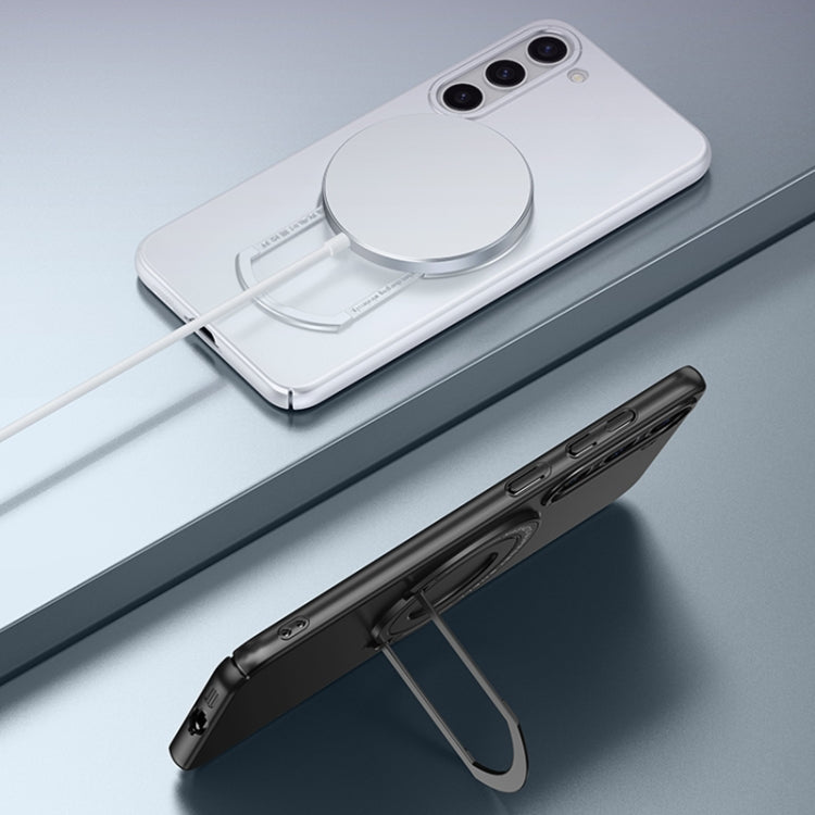 Matte Magsafe Magnetic Phone Case with Trolley Holder, For Samsung Galaxy S23 5G, For Samsung Galaxy S23 Ultra 5G