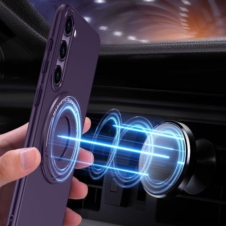 Matte Magsafe Magnetic Phone Case with Trolley Holder, For Samsung Galaxy S23 5G, For Samsung Galaxy S23 Ultra 5G