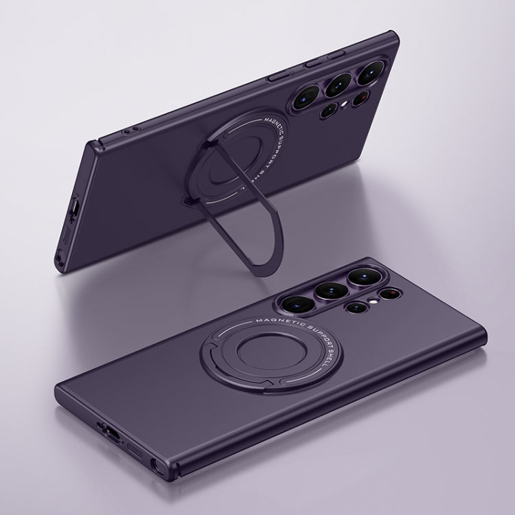 Matte Magsafe Magnetic Phone Case with Trolley Holder, For Samsung Galaxy S23 5G, For Samsung Galaxy S23 Ultra 5G