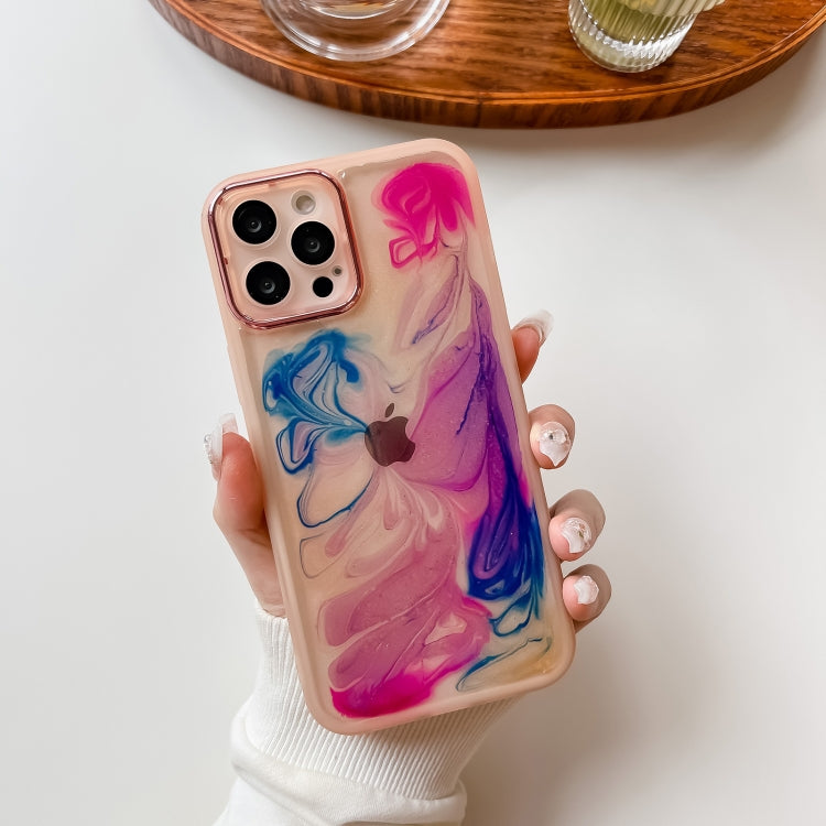 Oil Painting Electroplating TPU Phone Case, For iPhone 12 Pro Max, For iPhone 11 Pro, For iPhone 11 Pro Max, For iPhone SE 2022/2020 / 8 / 7, For iPhone 8 Plus / 7 Plus, For iPhone X / XS, For iPhone XS Max, For iPhone XR