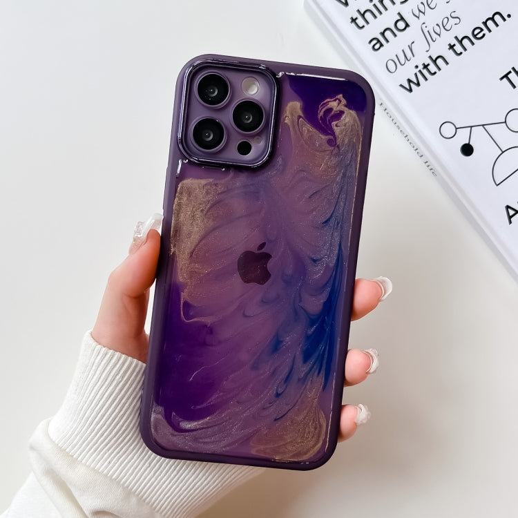 Oil Painting Electroplating TPU Phone Case, For iPhone 12 Pro Max, For iPhone 11 Pro, For iPhone 11 Pro Max, For iPhone SE 2022/2020 / 8 / 7, For iPhone 8 Plus / 7 Plus, For iPhone X / XS, For iPhone XS Max, For iPhone XR