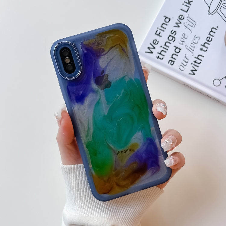 Oil Painting Electroplating TPU Phone Case, For iPhone 12 Pro Max, For iPhone 11 Pro, For iPhone 11 Pro Max, For iPhone SE 2022/2020 / 8 / 7, For iPhone 8 Plus / 7 Plus, For iPhone X / XS, For iPhone XS Max, For iPhone XR