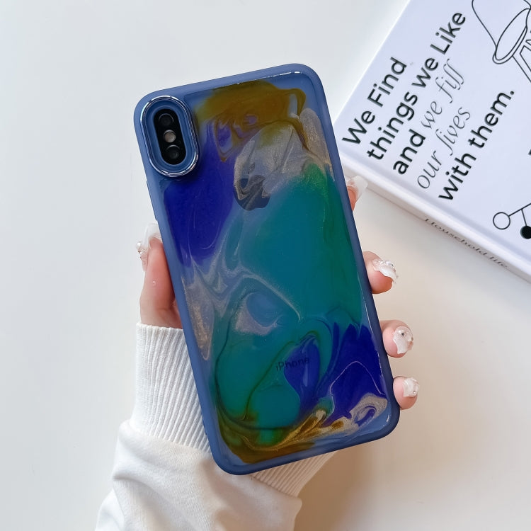 Oil Painting Electroplating TPU Phone Case, For iPhone 12 Pro Max, For iPhone 11 Pro, For iPhone 11 Pro Max, For iPhone SE 2022/2020 / 8 / 7, For iPhone 8 Plus / 7 Plus, For iPhone X / XS, For iPhone XS Max, For iPhone XR