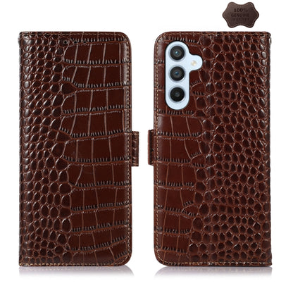 Crocodile Top Layer Cowhide Leather Phone Case, For Samsung Galaxy A35 5G, For Samsung Galaxy M34 5G, For Samsung Galaxy S24 Ultra, For Samsung Galaxy A55 5G, For Samsung Galaxy Xcover 7, For Samsung Galaxy M54 5G, For Samsung Galaxy S24+              ...