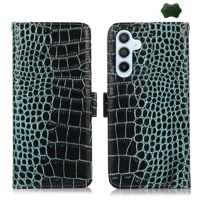 Crocodile Top Layer Cowhide Leather Phone Case, For Samsung Galaxy A35 5G, For Samsung Galaxy M34 5G, For Samsung Galaxy S24 Ultra, For Samsung Galaxy A55 5G, For Samsung Galaxy Xcover 7, For Samsung Galaxy M54 5G, For Samsung Galaxy S24+              ...