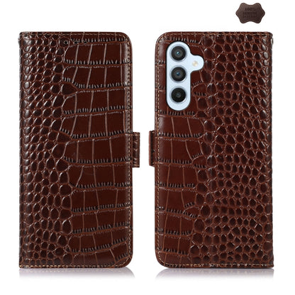 Crocodile Top Layer Cowhide Leather Phone Case, For Samsung Galaxy A35 5G, For Samsung Galaxy M34 5G, For Samsung Galaxy S24 Ultra, For Samsung Galaxy A55 5G, For Samsung Galaxy Xcover 7, For Samsung Galaxy M54 5G, For Samsung Galaxy S24+              ...