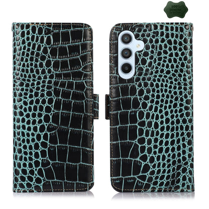 Crocodile Top Layer Cowhide Leather Phone Case, For Samsung Galaxy A35 5G, For Samsung Galaxy M34 5G, For Samsung Galaxy S24 Ultra, For Samsung Galaxy A55 5G, For Samsung Galaxy Xcover 7, For Samsung Galaxy M54 5G, For Samsung Galaxy S24+              ...