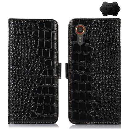 Crocodile Top Layer Cowhide Leather Phone Case, For Samsung Galaxy A35 5G, For Samsung Galaxy M34 5G, For Samsung Galaxy S24 Ultra, For Samsung Galaxy A55 5G, For Samsung Galaxy Xcover 7, For Samsung Galaxy M54 5G, For Samsung Galaxy S24+              ...