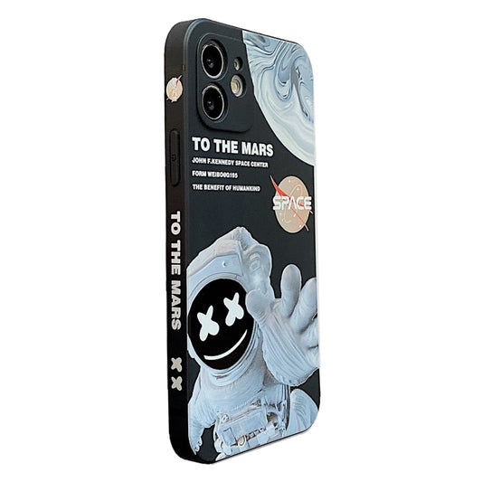 Martian Astronaut Pattern Shockproof Phone Case, For iPhone 14 Pro Max, For iPhone 14 Pro, For iPhone 14 Plus, For iPhone 14, For iPhone 13 Pro Max, For iPhone 13 Pro, For iPhone 13, For iPhone 12 Pro Max, For iPhone 12 Pro, For iPhone 12              ...