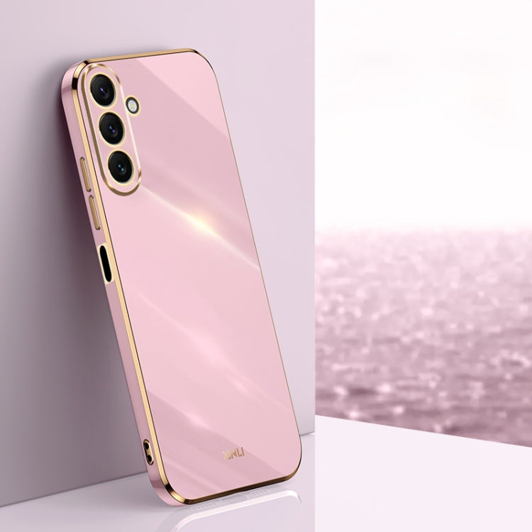 XINLI Straight Edge 6D Electroplate TPU Phone Case, For Samsung Galaxy A05, For Samsung Galaxy A05s, For Samsung Galaxy M34 5G, For Samsung Galaxy A25 5G, For Samsung Galaxy S23 FE 5G, For Samsung Galaxy M54 5G