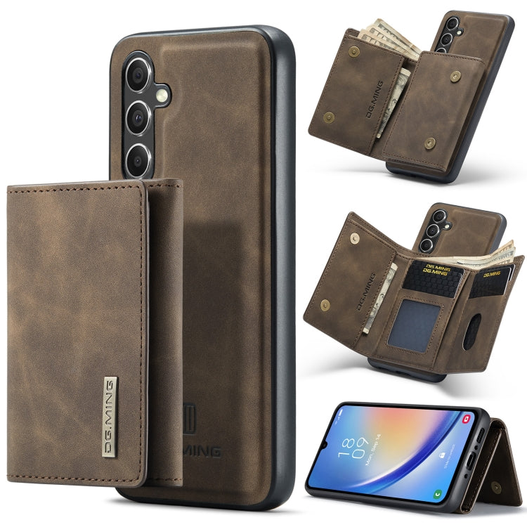 DG.MING M1 Series 3-Fold Multi Card Wallet + Magnetic Phone Case, For Samsung Galaxy A15 5G / A15 4G, For Samsung Galaxy A55 5G, For Samsung Galaxy A35 5G, For Samsung Galaxy S24 Ultra 5G, For Samsung Galaxy S24+ 5G, For Samsung Galaxy S24 5G          ...