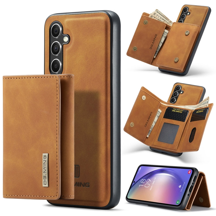 DG.MING M1 Series 3-Fold Multi Card Wallet + Magnetic Phone Case, For Samsung Galaxy A15 5G / A15 4G, For Samsung Galaxy A55 5G, For Samsung Galaxy A35 5G, For Samsung Galaxy S24 Ultra 5G, For Samsung Galaxy S24+ 5G, For Samsung Galaxy S24 5G          ...