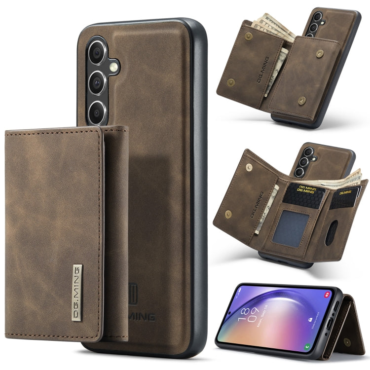 DG.MING M1 Series 3-Fold Multi Card Wallet + Magnetic Phone Case, For Samsung Galaxy A15 5G / A15 4G, For Samsung Galaxy A55 5G, For Samsung Galaxy A35 5G, For Samsung Galaxy S24 Ultra 5G, For Samsung Galaxy S24+ 5G, For Samsung Galaxy S24 5G          ...