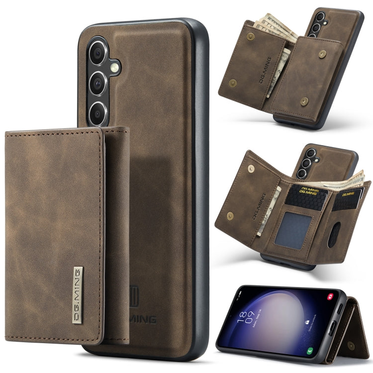 DG.MING M1 Series 3-Fold Multi Card Wallet + Magnetic Phone Case, For Samsung Galaxy A15 5G / A15 4G, For Samsung Galaxy A55 5G, For Samsung Galaxy A35 5G, For Samsung Galaxy S24 Ultra 5G, For Samsung Galaxy S24+ 5G, For Samsung Galaxy S24 5G          ...