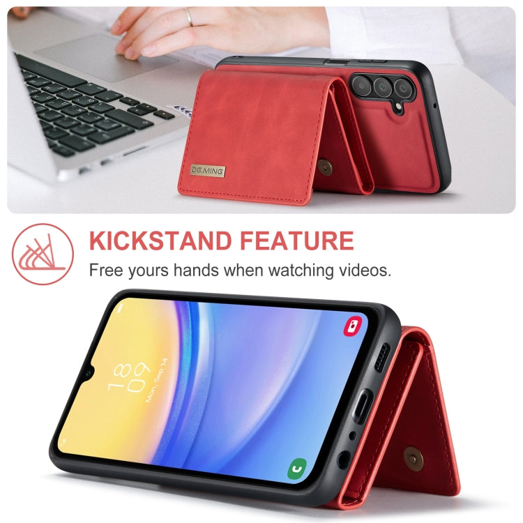 DG.MING M1 Series 3-Fold Multi Card Wallet + Magnetic Phone Case, For Samsung Galaxy A15 5G / A15 4G, For Samsung Galaxy A55 5G, For Samsung Galaxy A35 5G, For Samsung Galaxy S24 Ultra 5G, For Samsung Galaxy S24+ 5G, For Samsung Galaxy S24 5G          ...