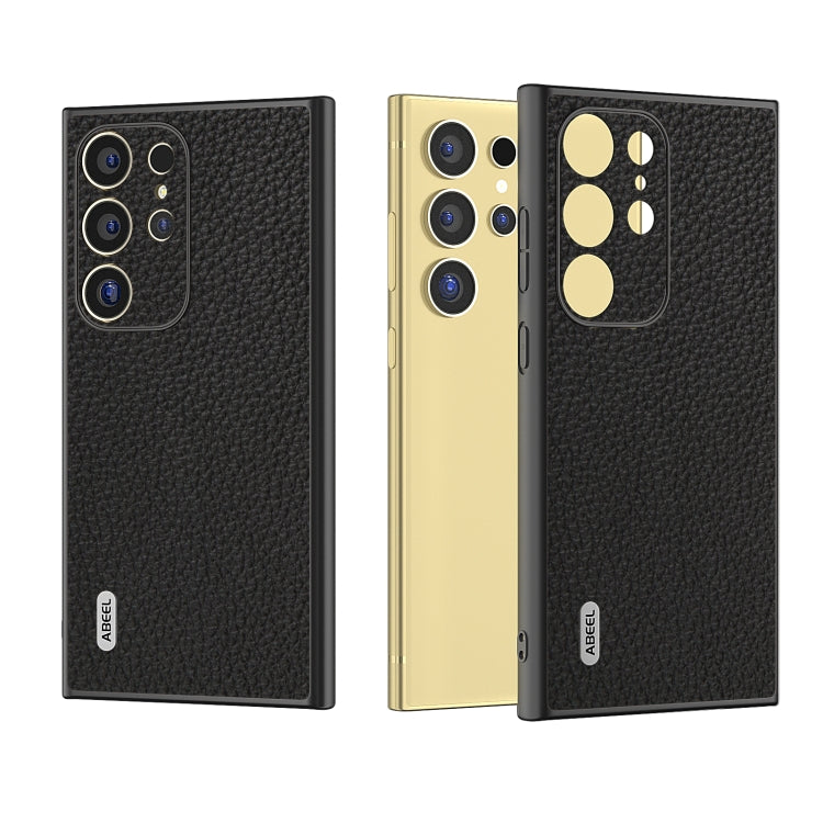 ABEEL Genuine Leather Litchi Texture Phone Case, For Samsung Galaxy Z Flip6 / Flip7 FE, For Samsung Galaxy Z Fold6, For Samsung Galaxy S24 Ultra 5G, For Samsung Galaxy S23 FE 5G, For Samsung Galaxy Z Fold5, For Samsung Galaxy Z Flip5