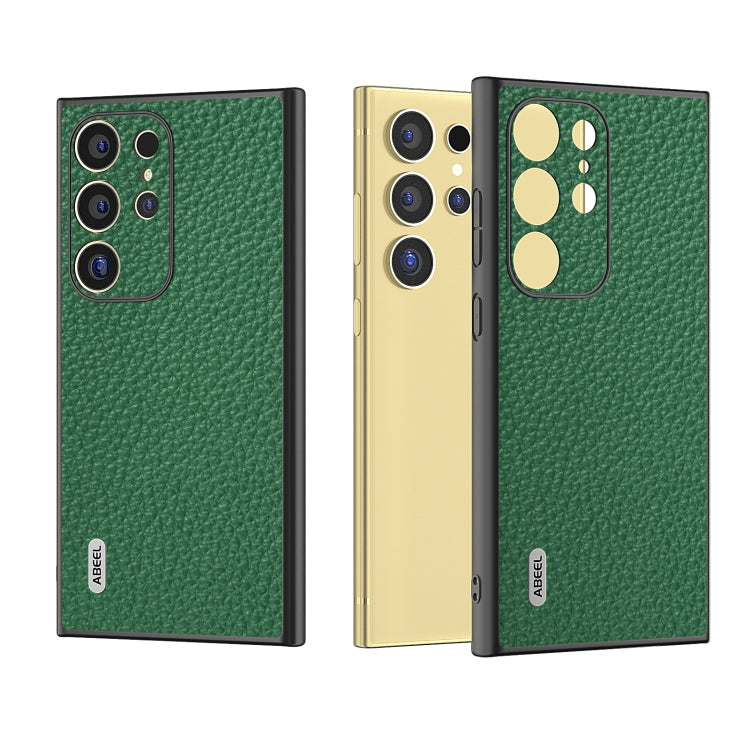 ABEEL Genuine Leather Litchi Texture Phone Case, For Samsung Galaxy Z Flip6 / Flip7 FE, For Samsung Galaxy Z Fold6, For Samsung Galaxy S24 Ultra 5G, For Samsung Galaxy S23 FE 5G, For Samsung Galaxy Z Fold5, For Samsung Galaxy Z Flip5