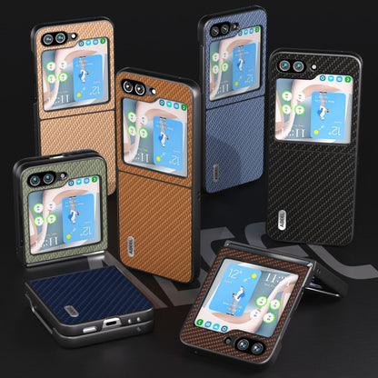 ABEEL Carbon Fiber Texture Protective Phone Case, For Samsung Galaxy Z Flip5
