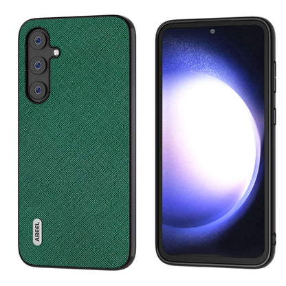 ABEEL Cross Texture Genuine Leather Phone Case, For Samsung Galaxy Z Flip6 / Flip7 FE, For Samsung Galaxy Z Fold6, For Samsung Galaxy S23 FE 5G, For Samsung Galaxy Z Fold5, For Samsung Galaxy Z Flip5