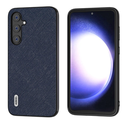 ABEEL Cross Texture Genuine Leather Phone Case, For Samsung Galaxy Z Flip6 / Flip7 FE, For Samsung Galaxy Z Fold6, For Samsung Galaxy S23 FE 5G, For Samsung Galaxy Z Fold5, For Samsung Galaxy Z Flip5