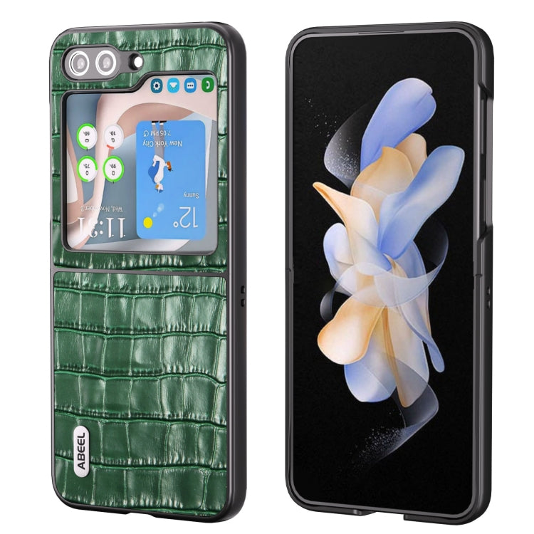 ABEEL Crocodile Texture Genuine Leather Phone Case, For Samsung Galaxy Z Flip6 / Flip7 FE, For Samsung Galaxy Z Fold6, For Samsung Galaxy A05, For Samsung Galaxy S23 FE 5G, For Samsung Galaxy Z Fold5, For Samsung Galaxy Z Flip5