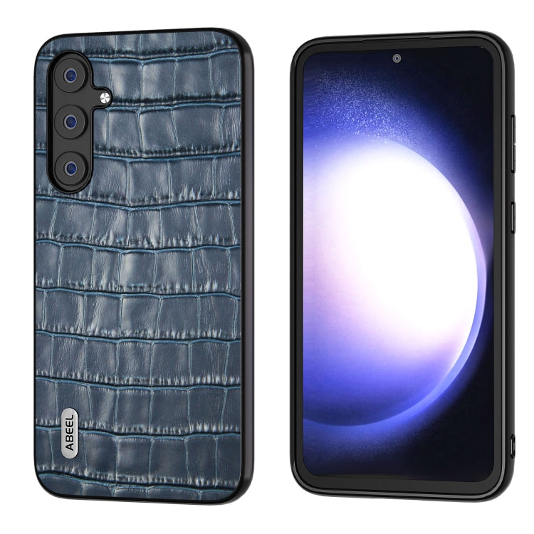 ABEEL Crocodile Texture Genuine Leather Phone Case, For Samsung Galaxy Z Flip6 / Flip7 FE, For Samsung Galaxy Z Fold6, For Samsung Galaxy A05, For Samsung Galaxy S23 FE 5G, For Samsung Galaxy Z Fold5, For Samsung Galaxy Z Flip5