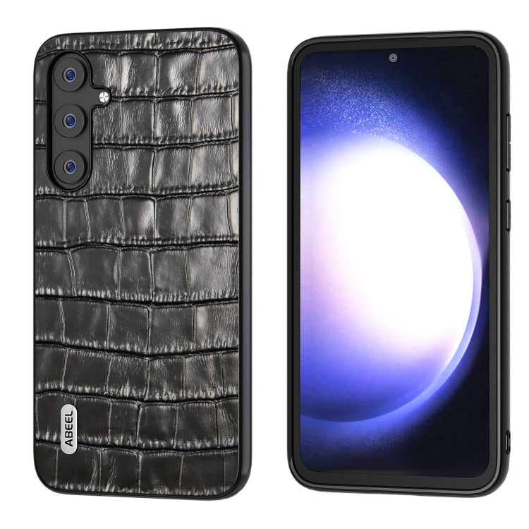 ABEEL Crocodile Texture Genuine Leather Phone Case, For Samsung Galaxy Z Flip6 / Flip7 FE, For Samsung Galaxy Z Fold6, For Samsung Galaxy A05, For Samsung Galaxy S23 FE 5G, For Samsung Galaxy Z Fold5, For Samsung Galaxy Z Flip5