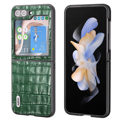 ABEEL Crocodile Texture Genuine Leather Phone Case, For Samsung Galaxy Z Flip6 / Flip7 FE, For Samsung Galaxy Z Fold6, For Samsung Galaxy A05, For Samsung Galaxy S23 FE 5G, For Samsung Galaxy Z Fold5, For Samsung Galaxy Z Flip5