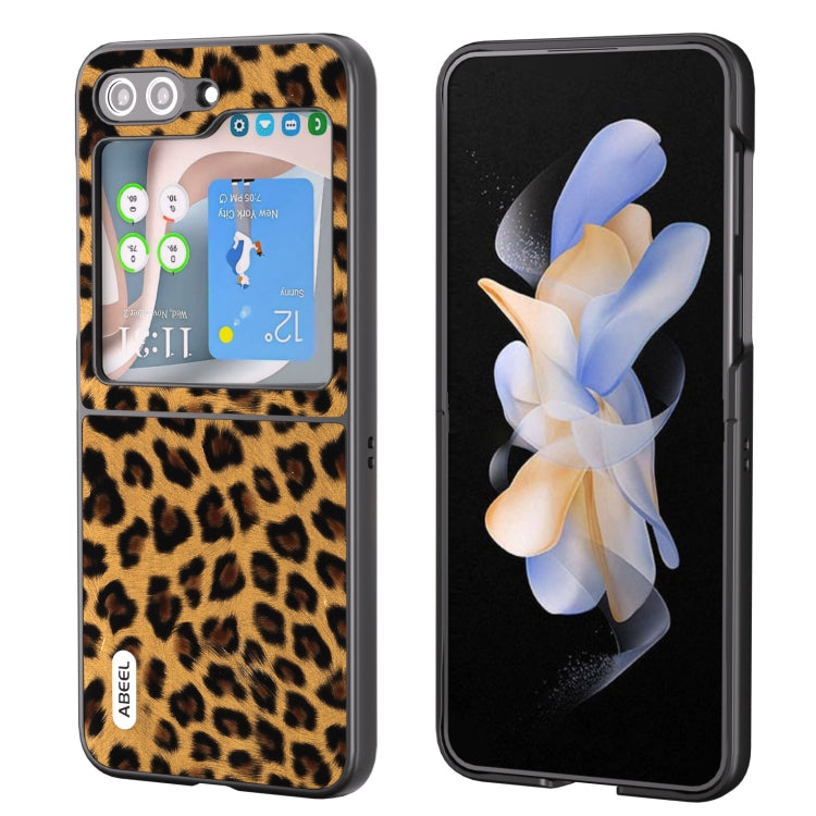 ABEEL Black Edge Leopard Phone Case, For Samsung Galaxy Z Flip6 / Flip7 FE, For Samsung Galaxy Z Fold5, For Samsung Galaxy Z Flip5, For Samsung Galaxy Z Fold4 5G, For Samsung Galaxy Z Fold3 5G
