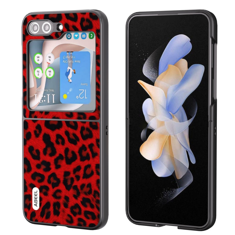 ABEEL Black Edge Leopard Phone Case, For Samsung Galaxy Z Flip6 / Flip7 FE, For Samsung Galaxy Z Fold5, For Samsung Galaxy Z Flip5, For Samsung Galaxy Z Fold4 5G, For Samsung Galaxy Z Fold3 5G