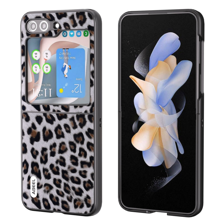 ABEEL Black Edge Leopard Phone Case, For Samsung Galaxy Z Flip6 / Flip7 FE, For Samsung Galaxy Z Fold5, For Samsung Galaxy Z Flip5, For Samsung Galaxy Z Fold4 5G, For Samsung Galaxy Z Fold3 5G