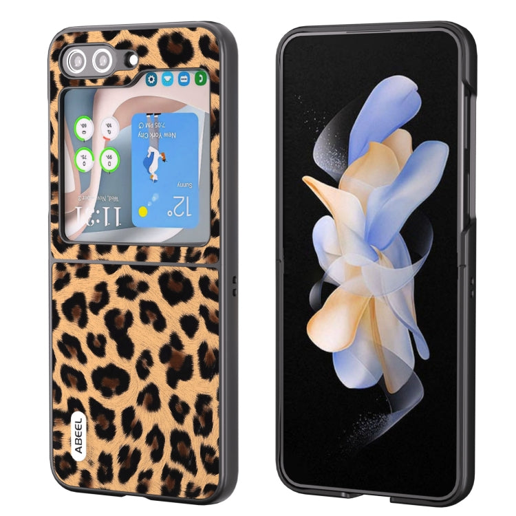 ABEEL Black Edge Leopard Phone Case, For Samsung Galaxy Z Flip6 / Flip7 FE, For Samsung Galaxy Z Fold5, For Samsung Galaxy Z Flip5, For Samsung Galaxy Z Fold4 5G, For Samsung Galaxy Z Fold3 5G