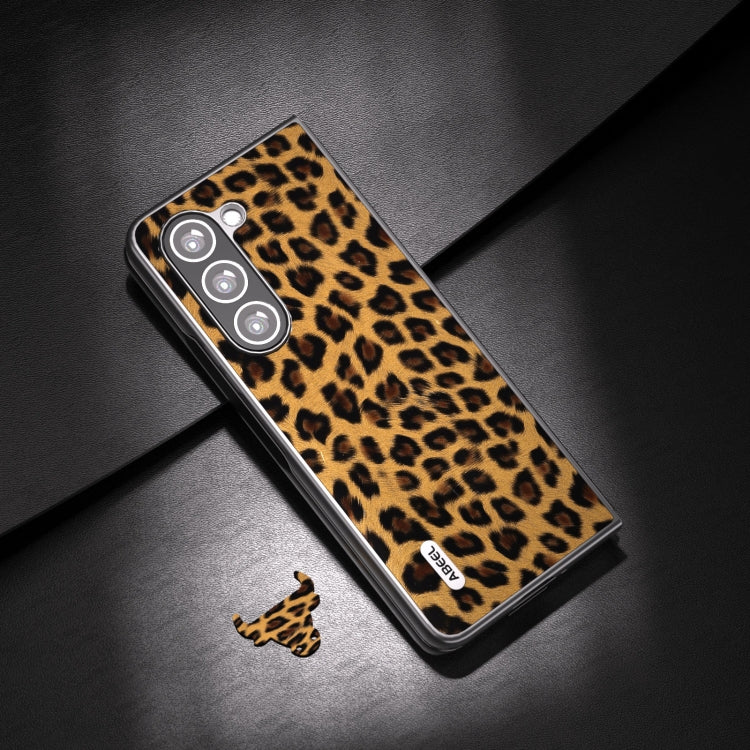 ABEEL Black Edge Leopard Phone Case, For Samsung Galaxy Z Flip6 / Flip7 FE, For Samsung Galaxy Z Fold5, For Samsung Galaxy Z Flip5, For Samsung Galaxy Z Fold4 5G, For Samsung Galaxy Z Fold3 5G