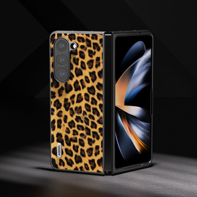 ABEEL Black Edge Leopard Phone Case, For Samsung Galaxy Z Flip6 / Flip7 FE, For Samsung Galaxy Z Fold5, For Samsung Galaxy Z Flip5, For Samsung Galaxy Z Fold4 5G, For Samsung Galaxy Z Fold3 5G