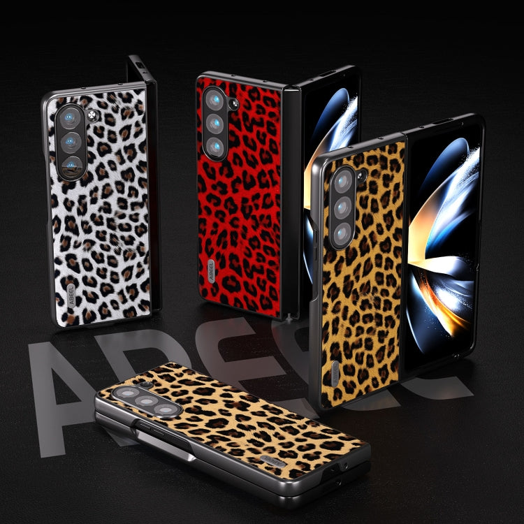 ABEEL Black Edge Leopard Phone Case, For Samsung Galaxy Z Flip6 / Flip7 FE, For Samsung Galaxy Z Fold5, For Samsung Galaxy Z Flip5, For Samsung Galaxy Z Fold4 5G, For Samsung Galaxy Z Fold3 5G