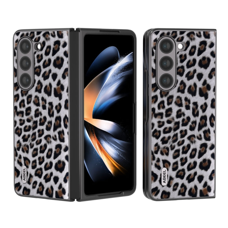 ABEEL Black Edge Leopard Phone Case, For Samsung Galaxy Z Flip6 / Flip7 FE, For Samsung Galaxy Z Fold5, For Samsung Galaxy Z Flip5, For Samsung Galaxy Z Fold4 5G, For Samsung Galaxy Z Fold3 5G