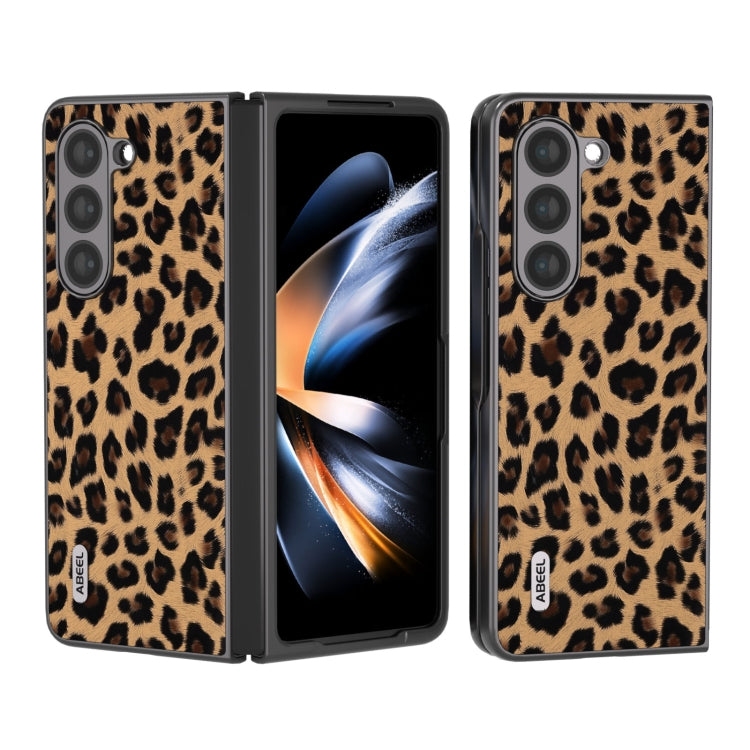 ABEEL Black Edge Leopard Phone Case, For Samsung Galaxy Z Flip6 / Flip7 FE, For Samsung Galaxy Z Fold5, For Samsung Galaxy Z Flip5, For Samsung Galaxy Z Fold4 5G, For Samsung Galaxy Z Fold3 5G