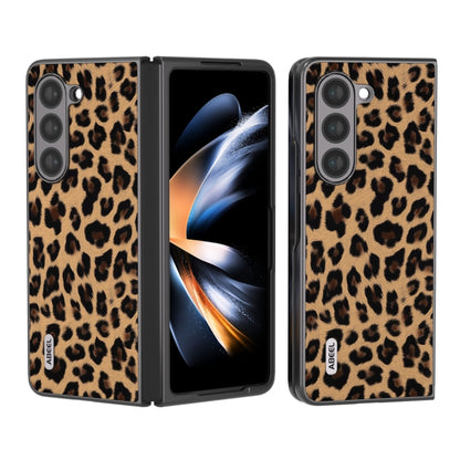ABEEL Black Edge Leopard Phone Case, For Samsung Galaxy Z Flip6 / Flip7 FE, For Samsung Galaxy Z Fold5, For Samsung Galaxy Z Flip5, For Samsung Galaxy Z Fold4 5G, For Samsung Galaxy Z Fold3 5G