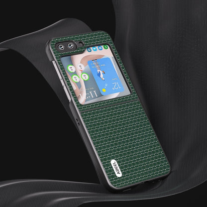 ABEEL Genuine Leather Luxury Series Phone Case, For Samsung Galaxy Z Flip5, For Samsung Galaxy Z Fold5