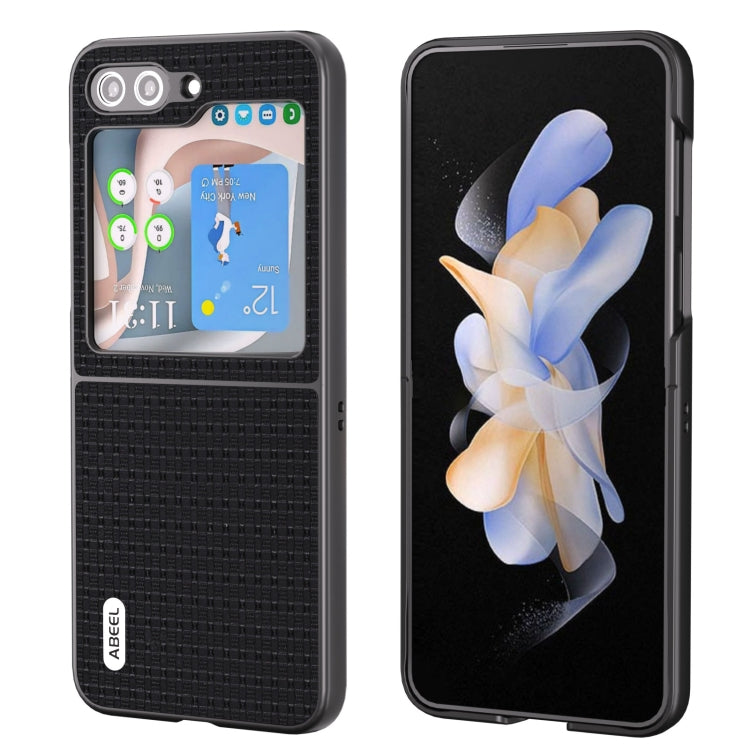 ABEEL Genuine Leather Luxury Series Phone Case, For Samsung Galaxy Z Flip5, For Samsung Galaxy Z Fold5